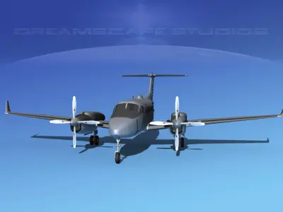 Beechcraft MC-12W Liberty V02 3D model