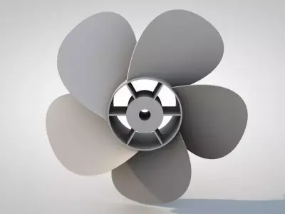 Propeller 3D model Polygon mesh