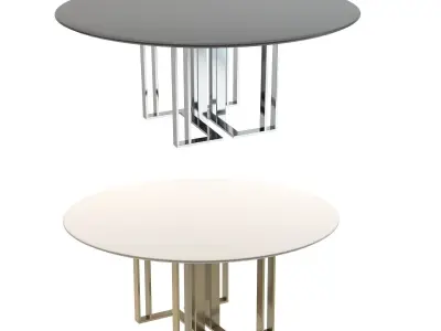 Meridiani Tables Charlie Round Low-poly 3D model