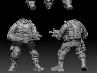 Scar 01 3D print model