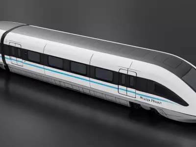Transrapid TR08 - Maglev Train 3D print model