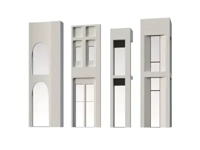 Facade part pattern 3D model