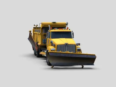 Truck Model Low-poly 3D model purchase