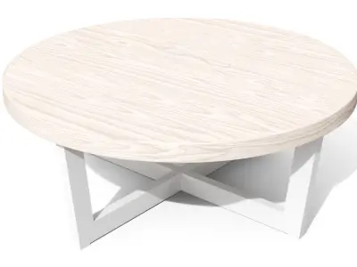 Toba Coffee Table Low-poly 3D model