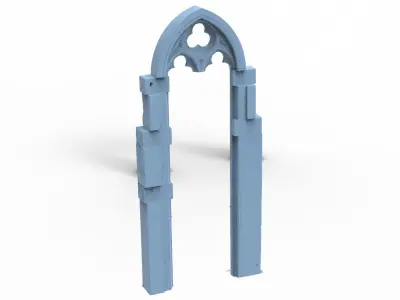Aslan Stone table Ruins 4 versions  3D model