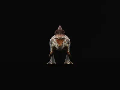 Spinosaurus Baby Dinosaur Low-poly 3D model