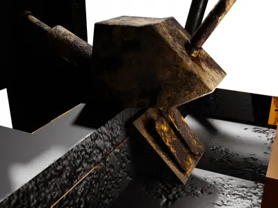 Fork Lift Low-poly 3D model purchase