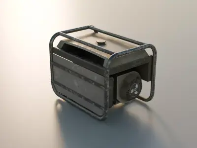 Game-Ready Generator Mid-Poly Free low-poly 3D model