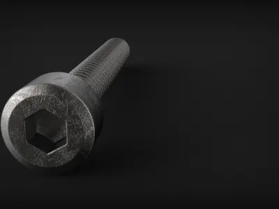 Hexagonal Socket Head Screw for allen key 3D model