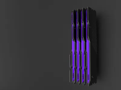 DDR5 RAM concept model 3D model