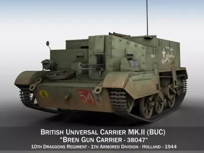 Bren Gun Carrier - BUC - 38047 3D model