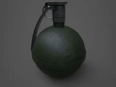 M67 Frag Grenade Low-poly 3D model purchase