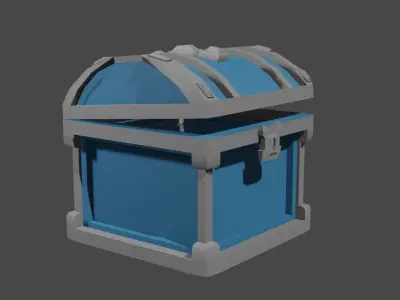 low poly game prize cases Low-poly 3D model