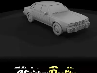 1-87 AMC Concord Sedan - 1980 Print Ready STL 3D print model