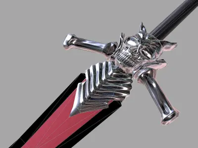 Devil May Cry Swords  Low-poly 3D model