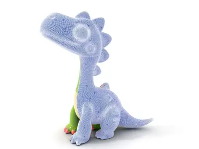 Cute Dinosaur Character Model Pack for Animation and Games Low-poly 3D model