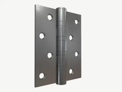 standard door universal bearing stainless steel hinge 3D model
