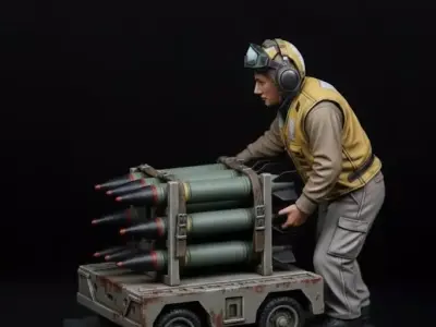 Diorama Militar Missile Loader Military Diorama  3D print model
