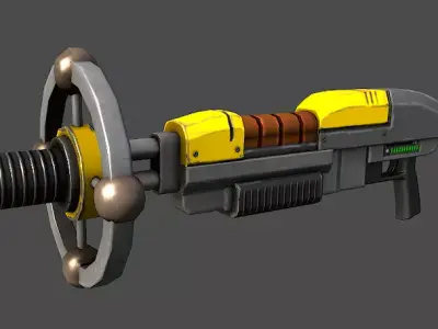 Lightning Gun Low-poly 3D model purchase