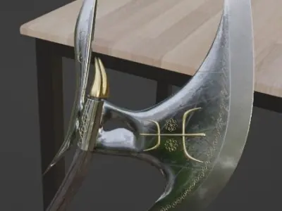  Fantasy Axe 3D model
