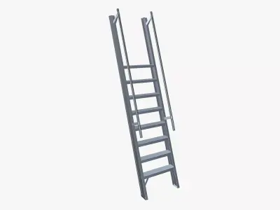Ladder Low-poly 3D model get