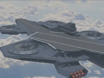 Avengers Helicarrier 3D model