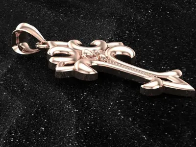 The Most Antique And Beautiful Christian Cross  3D print model 3D print model