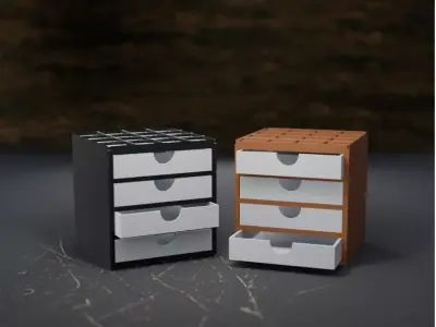 005M Gridfinity Version - 4 Horizontal Drawer 3D print model