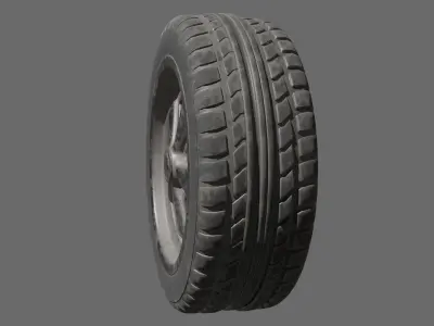 Rusty Tire 3D model by papayadigital163