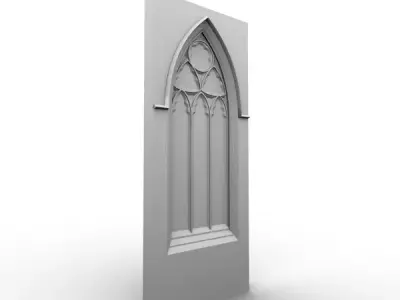 Gothic Window 030 3D model