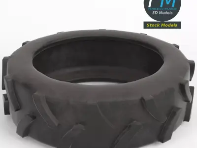 Tractor tire 3D model get