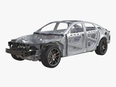  Car Frame with Chassis 2 