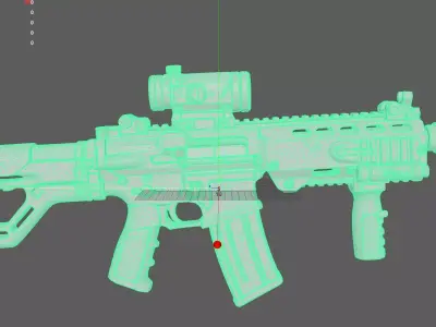 Modern Assault Rifle 3D model purchase