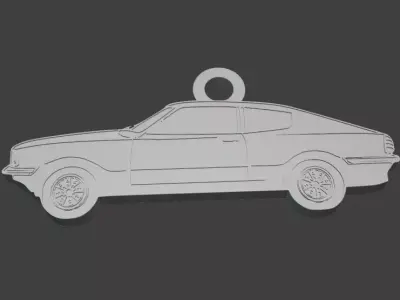 Taunus TC3 GT Silhouette Keychain - 3D Printable Model 3D print model