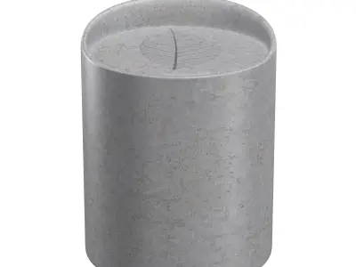 concrete stool 3D model