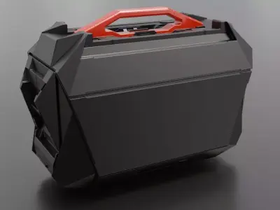Sci-Fi Storage Crate High-poly 3D model