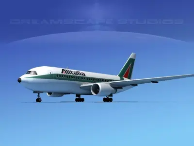 Boeing 767-200ER Alitalia 3D model
