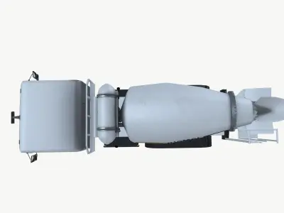 Mobile Concrete Mixer Truck 3D model