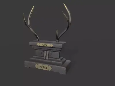 Sword Stand V1 Low-poly 3D model