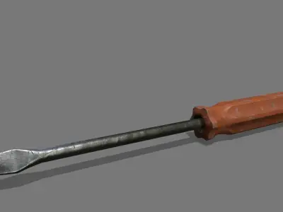 screwdriver Low-poly 3D model 31