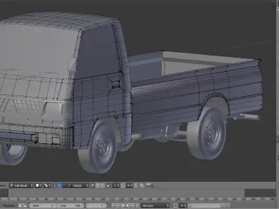 Mitsubishi L300 pick up Low-poly 3D model
