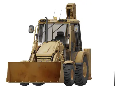 Backhoe Loader 3D model purchase