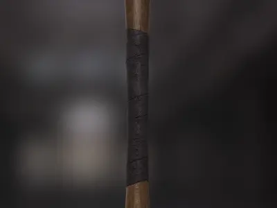 Nailed Baseball Bat 3D model