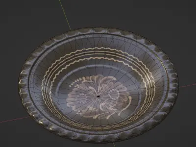 Decoration Plate 02 Free low-poly 3D model