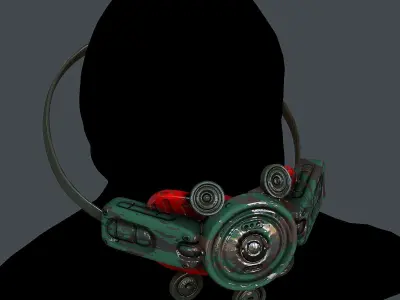 Helmet gas mask scifi military combat Low-poly 3D model Low-poly 3D model purchase