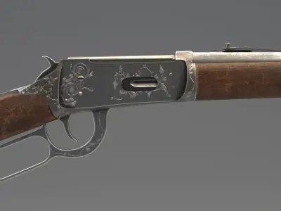 Winchester 1894 Low-poly 3D model