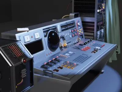 Computer Control Panel 3D model