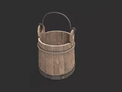 Medieval Environment Props 7 Kitchen Props Pack 2 Low-poly 3D model