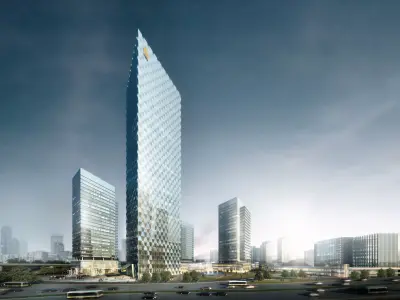 3Dmax fashion city commercial square building 273 3D model