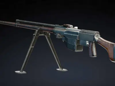  PTRS 41 Low Poly Low-poly 3D model